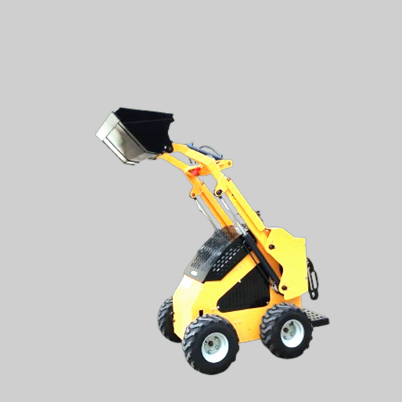 Compact wheeled skid steer loader